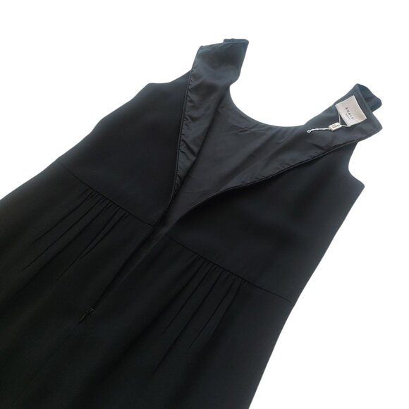 Akris Punto Black Pleated Sleeveless Cocktail Sheath Dress Women's Size US8 BNWT - Picture 7 of 13